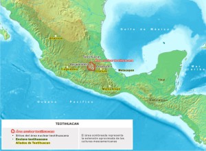 cultura teotihuacana mapa