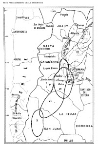 Ámbito geográfico de las culturas del Período Temprano del N.O.A.