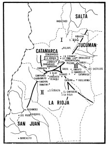 Ámbito geográfico del Período Medio de las culturas del N.O.A.